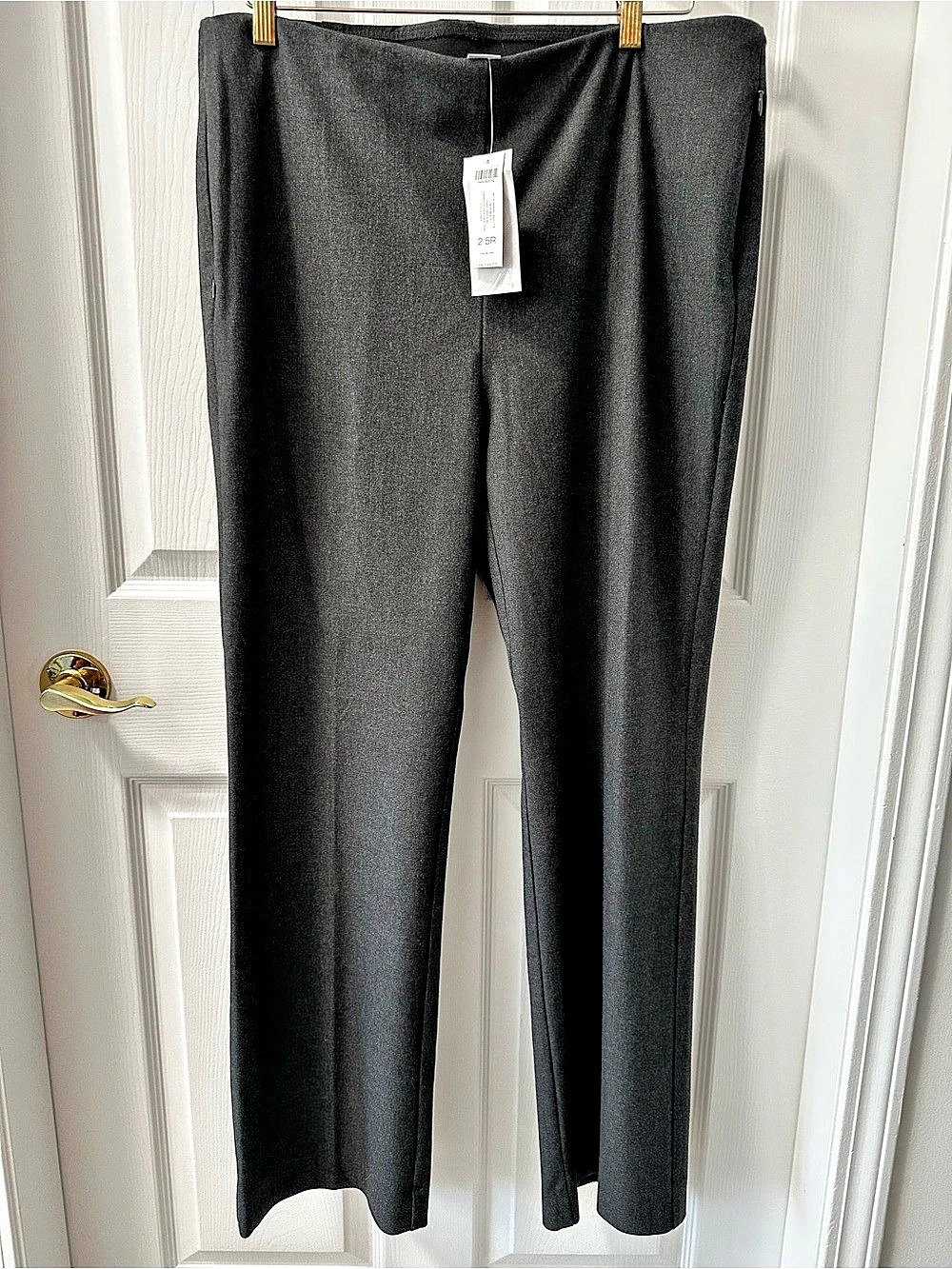 NWT Chico’s So Slimming Brigitte Demi Boot Pants Grey 2.5R XL Elastic Waist